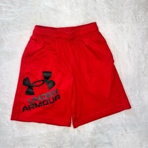 Under Armour Boy’s Athletic Red Shorts